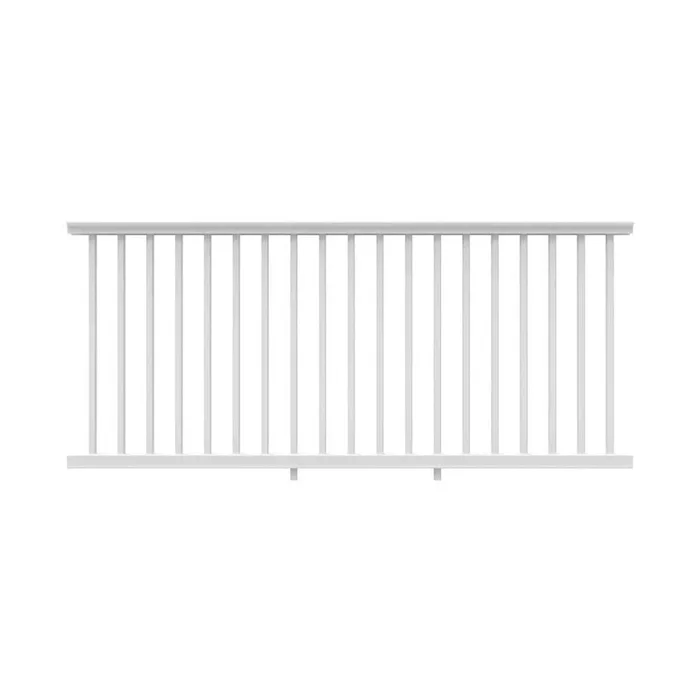RDI 6 ft. x 42 in. Square Baluster Transform Rail Kit in Satin White