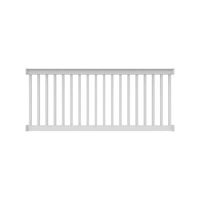RDI Finyl Line 8 ft. x 42 in. H Deck Top Level Rail Kit in White