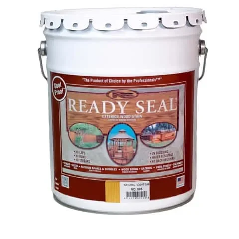 Ready Seal Goof Proof Semi-Transparent Flat Natural Oil-Based Penetrating Wood Stain/Sealer 5 gal