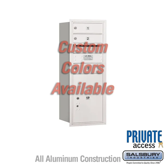 Recessed Mounted 4C Horizontal Mailbox – 10 Door High Unit – Rear Loading – Private Access