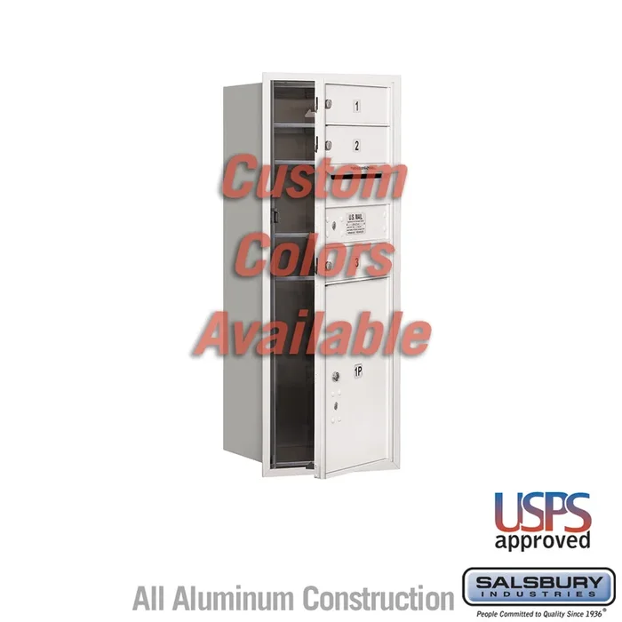 Recessed Mounted 4C Horizontal Mailbox – 10 Door High Unit with Parcel Locker