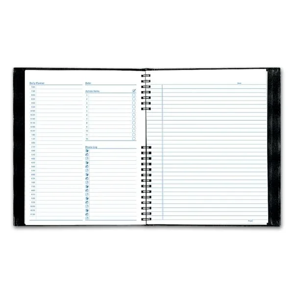 Rediform College Rule Notepro Organizer, 11″ x 8 1/2″, Black – Daily Planner Notebook