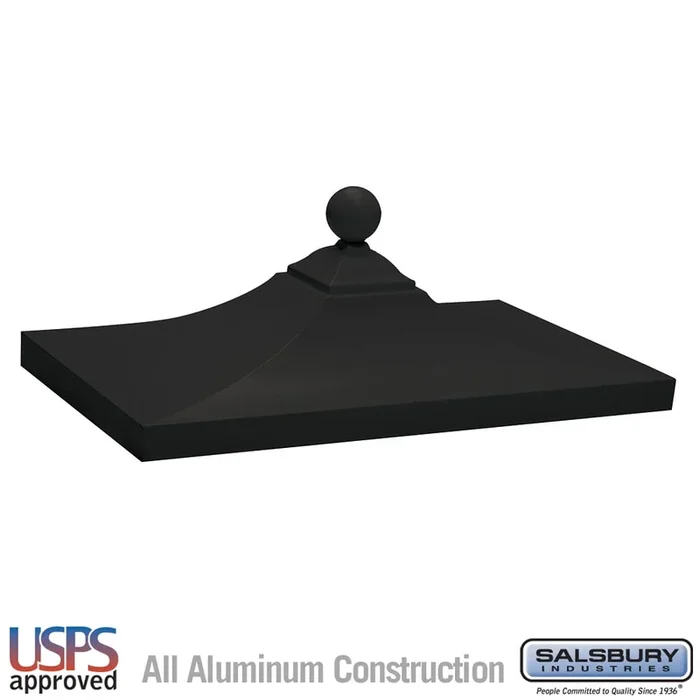 Regency Decorative CBU Top – Black, All-Aluminum Construction, USPS Approved