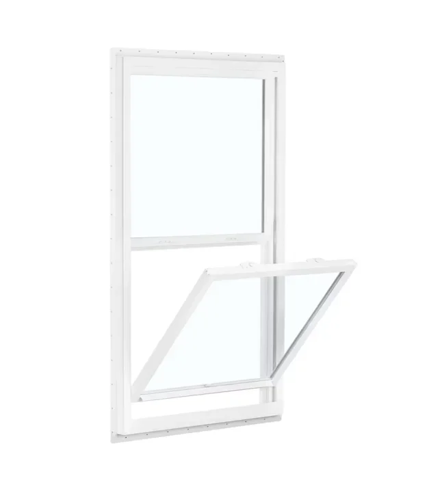 RELIABILT 150 Series New Construction 35-1/2-in x 51-1/2-in x 3-1/4-in Jamb White Vinyl Dual-pane Single Hung Window Half Screen Included