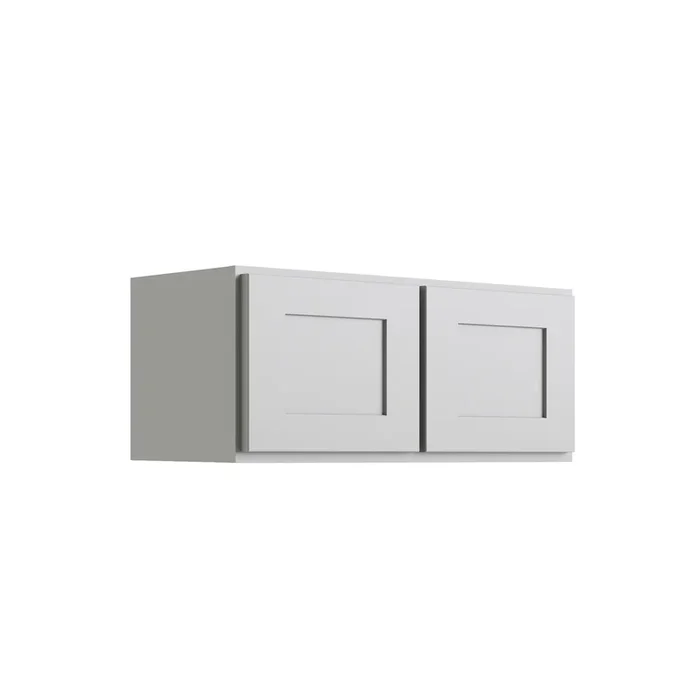 RELIABILT Parkstone 30-in W x 12-in H x 12-in D Grey Wall Fully Assembled Plywood Cabinet (Shaker Door Style)