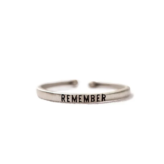 ***Remember Stackable Ring – Adjustable
