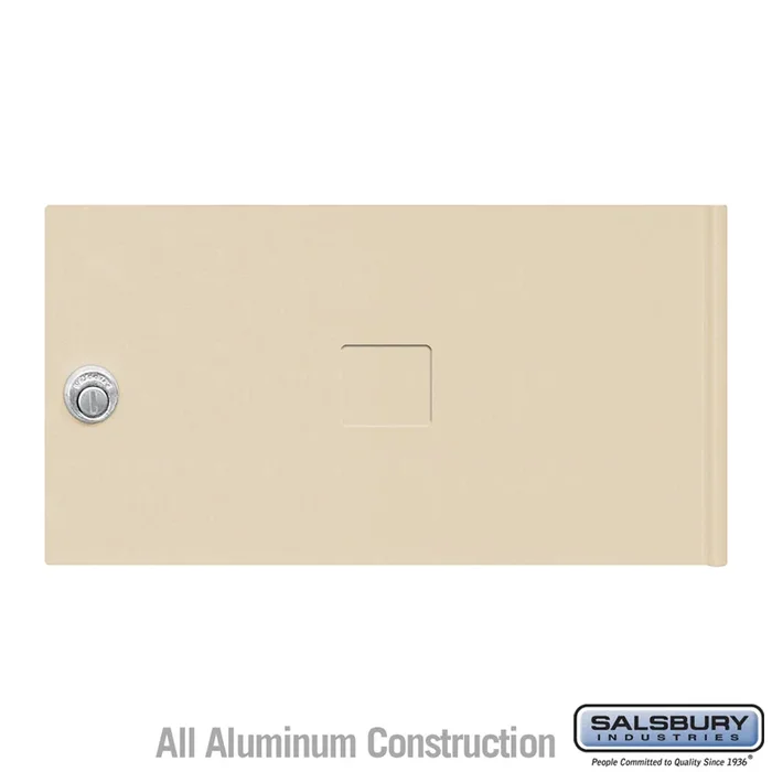 Replacement Door and Lock for Standard MB2 Size 4C Horizontal Mailbox with 3 Keys – Sandstone