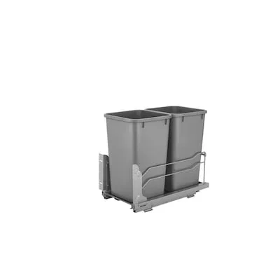 Rev-A-Shelf 27-Quart Plastic Soft Close Pull Out Trash Can