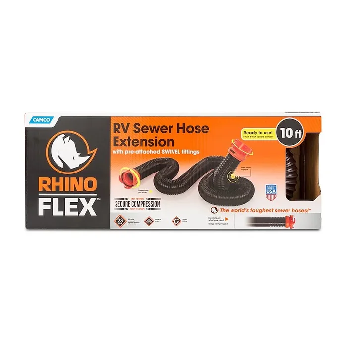 RHINOFLEX 10′ SEWER HOSE