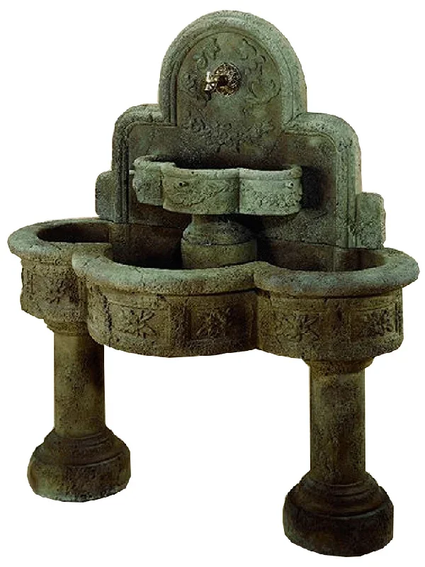 Ricco Deruta Wall Cast Stone Outdoor Garden Water Fountain For Spout