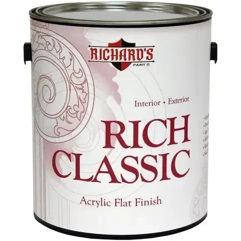 Richard’s Paint Rich Classic Flat Deep Base Interior/Exterior Paint Exterior and Interior 1 gal
