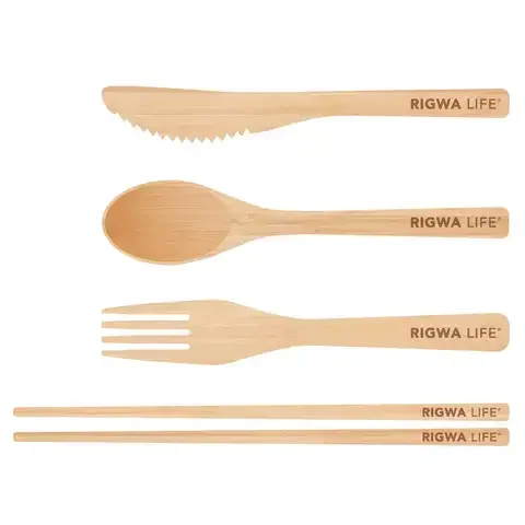 Rigwa Life Natural Bamboo Utensil Set 1 box