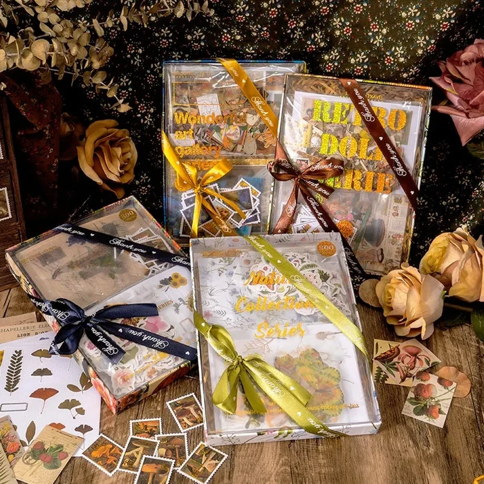 Road to Discovery Series Vintage Stamp Gift Boxed Stickers