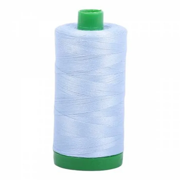 Robin’s Egg Blue Cotton Mako Thread – 40wt – 1092 yards (1000m) – MK40-2710 – Aurifil