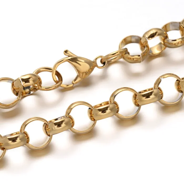 Rolo Chain Necklace – Plated Stainless – 19.7″