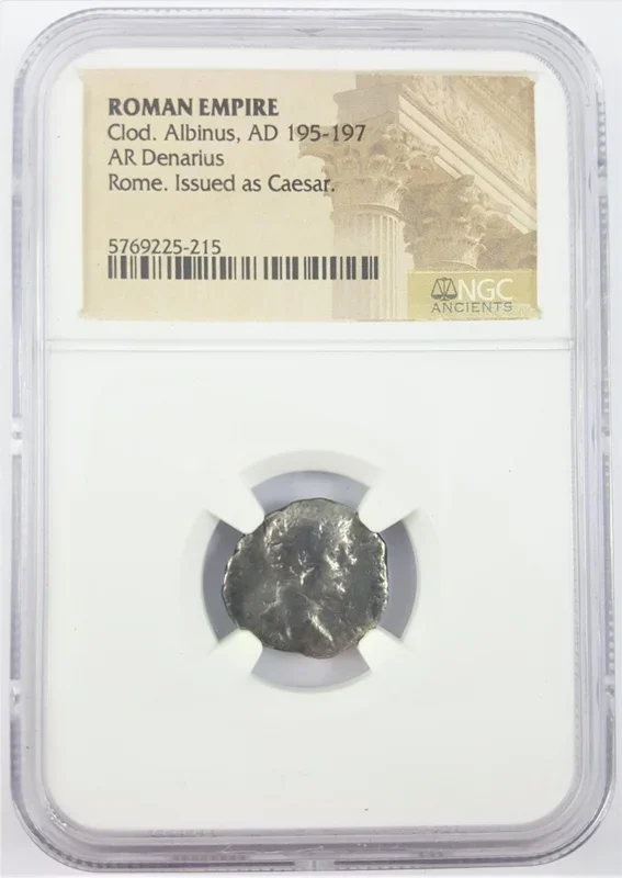 Roman Usurper Clodius Albinus Denarius, 195-7 Ad(Vg-Lg)