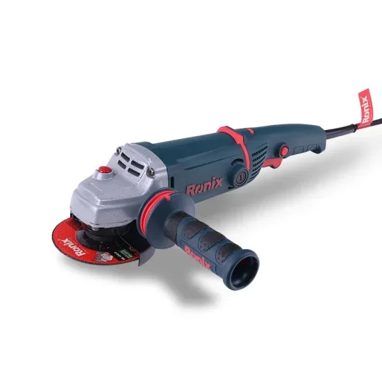 Ronix 3160 Power Angle Grinder 1400W 115/125m Electric Grinder Power Tools with Grinding Wheels Cutting Wheels Angle Grinder
