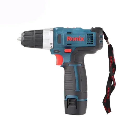 Ronix High Quality Model 8612n Waterproof 12V 10mm Cordless Driver Drill