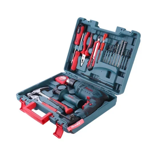 Ronix Model RS-0001 650W Kit 22PCS Electric Power Tools Set Drilling Machine Electric Impact Drill