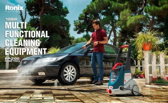 Ronix RP-2100 Multi-Functional Cleaning Equipment 100bar High Pressure Cleaner Automatic Car Washer