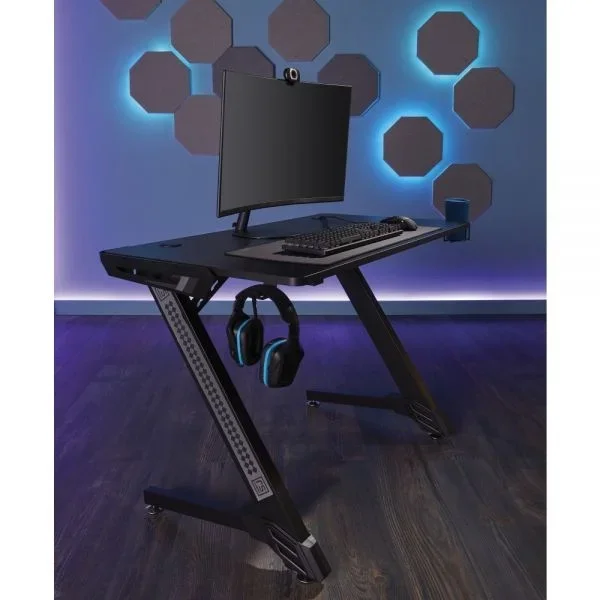 Rs Gaming Venno 45″W Gaming Computer Desk, Black