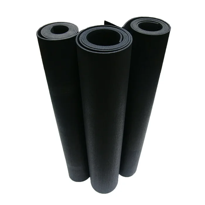 Rubber-Cal 48-in W x 120-in L x 0.25-in T Flooring Tape Rubber Gym Floor Roll (40-sq ft)