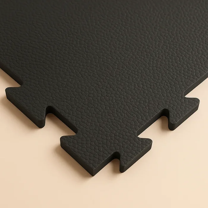 Rubber-Cal Armor-Lock (Fitness) 3/8 in. x 20 in. x 20 in. Black Interlocking Rubber Tiles (6-Pack, 16.5 sq. ft.)