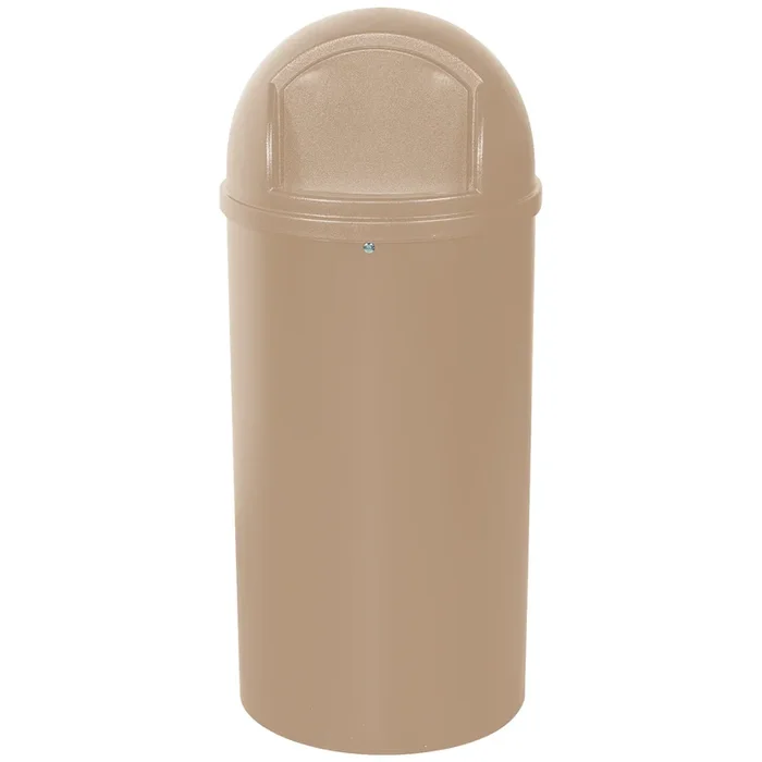 Rubbermaid 25 Gallon – Beige Domed Waste Receptacles