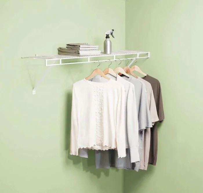 Rubbermaid 48 in. H X 12 in. W X 48 in. L Steel Wardrobe Shelf Kit 1 each