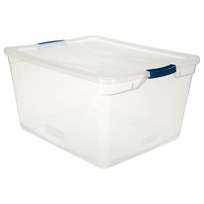 Rubbermaid Cleverstore 12.25 in. H X 18.625 in. W X 23.5 in. D Stackable Storage Tote