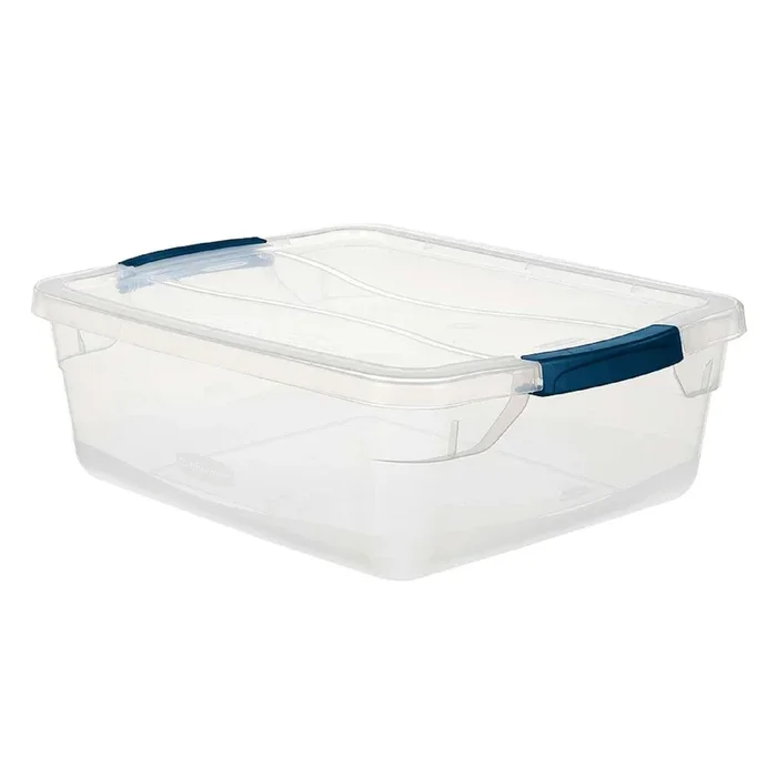 Rubbermaid Cleverstore 6.625 in. H X 13.375 in. W X 18.75 in. D Stackable Storage Tote