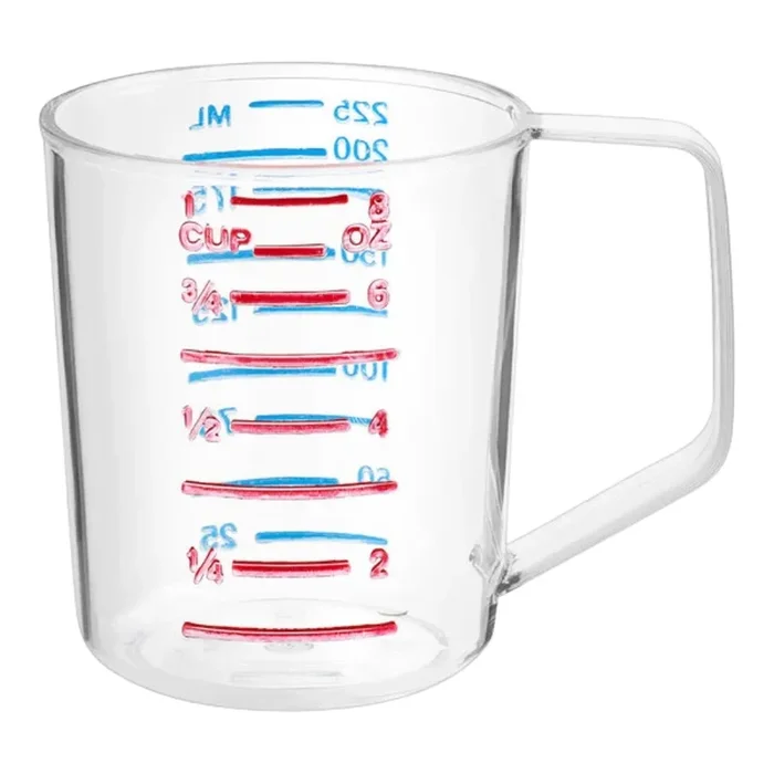 Rubbermaid® FG321000CLR Bouncer 1 Cup Clear Polycarbonate Plastic Liquid Measuring Cup