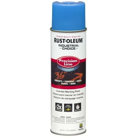 Rust-Oleum Industrial Choice Fluorescent Blue Inverted Marking Paint 17 oz