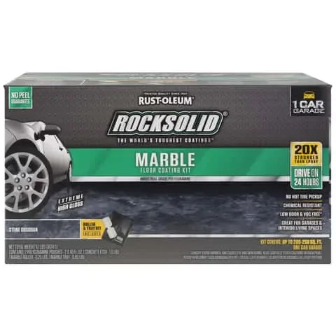 Rust-Oleum RockSolid Marble Stone Obsidian Epoxy Floor Paint 80 oz