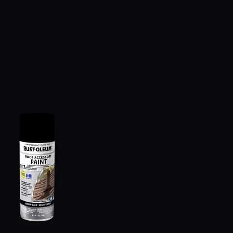 Rust-Oleum Roof Accessory Flat/Matte Carbon Black Spray Paint 12 oz