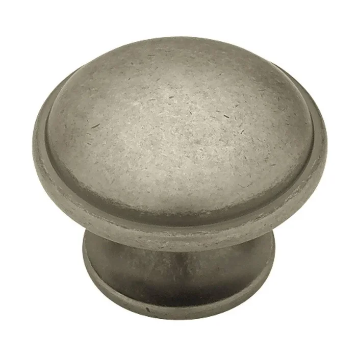 Rustic 1-1/2 in. (38mm) Antique Iron Round Cabinet Knob