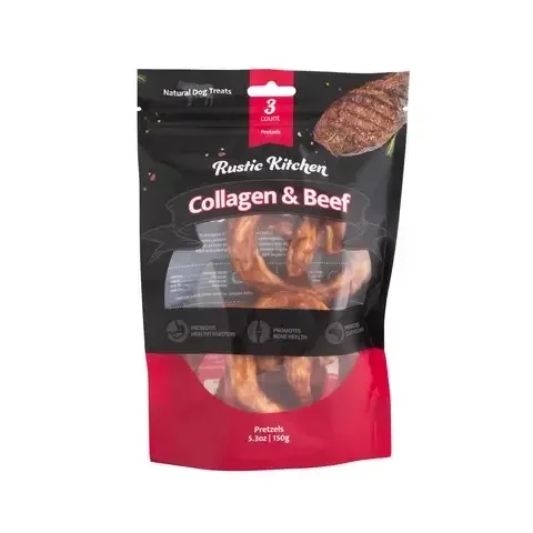 Rustic Kitchen Medium Rawhide Chew Beef 3 pk