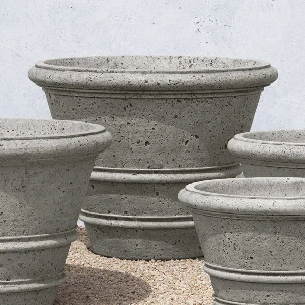 Rustic Rolled Rim 35.5″ Planter Campania International