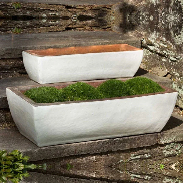 Rustic Trough Planter Set of 2 Campania International
