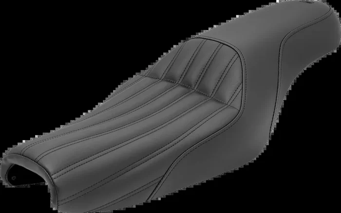 SADDLEMEN Knuckle 2-Up Seat – Ribbed – Black 807-11-047K