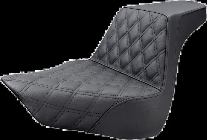 SADDLEMEN Step-Up Seat – Front Lattice Stitch – Black 818-27-172
