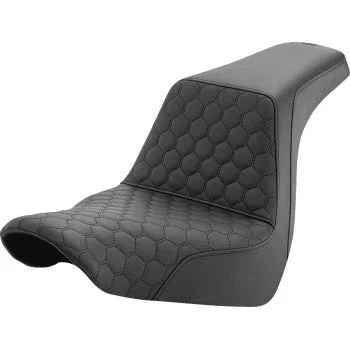 SADDLEMEN Step-Up Seat – Honeycomb – FL/FX ’18-’24 818-29-177