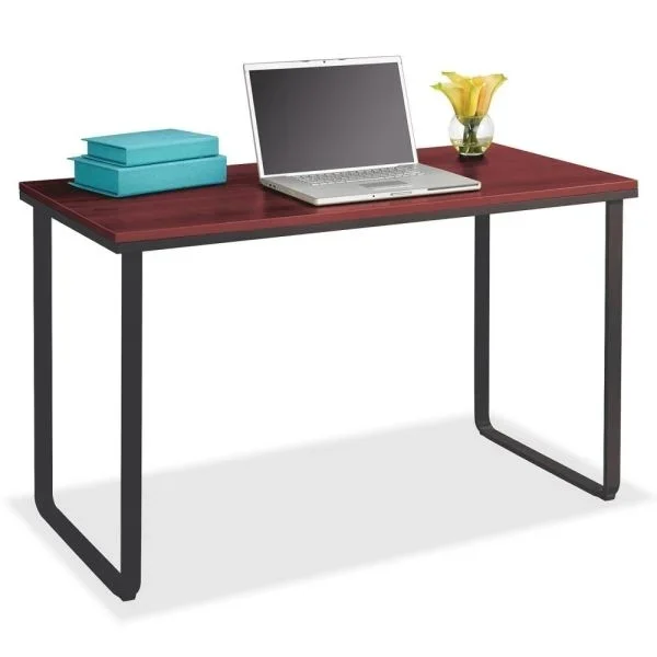Safco Steel Workstation – Laminated Rectangle Top – U-Shaped Base – 47.25″ Table Topx 24″ Table Top Depth – 1943Cy