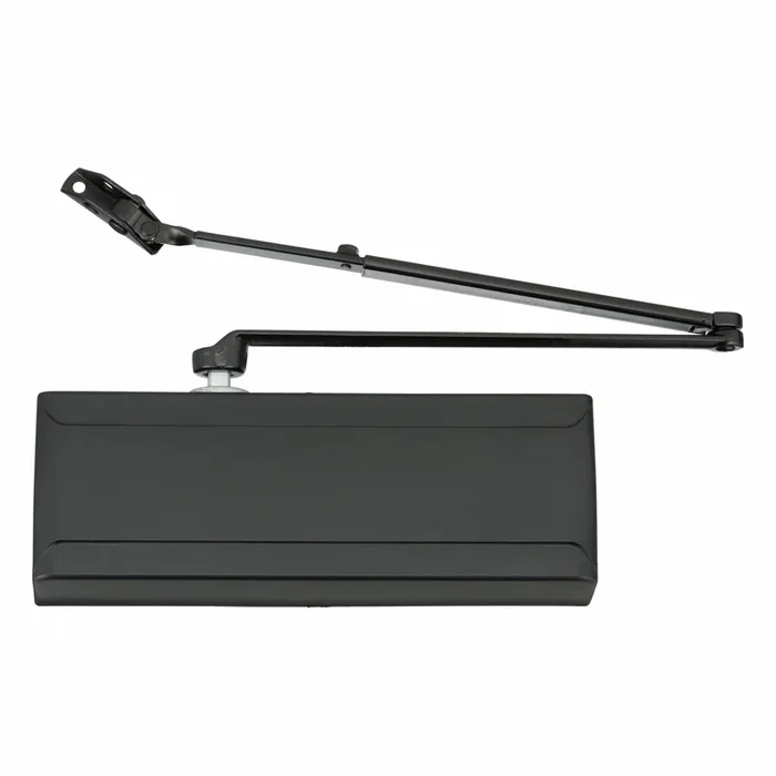 SARGENT Grade 1 Heavy Duty Black Door Closer, Parallel Arm-Mount, 11 13/16 in