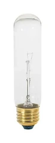 Satco 40 W T10 Tubular Incandescent Bulb E26 (Medium) Soft White 1 pk