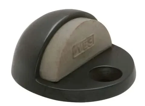 Schlage Ives 1 in. W X 1-3/4 in. L Solid Brass Aged Bronze Brown Door Stop Mounts to floor