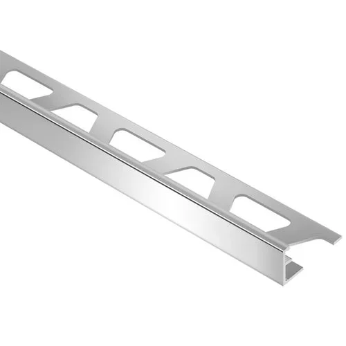 Schluter Systems Jolly 0.5-in W x 98.5-in L Polished Chrome Aluminum L-angle Tile Edge Trim