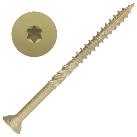 Screw Products AXIS No. 10 X 3 in. L Star Flat Head Coarse Structural Screws