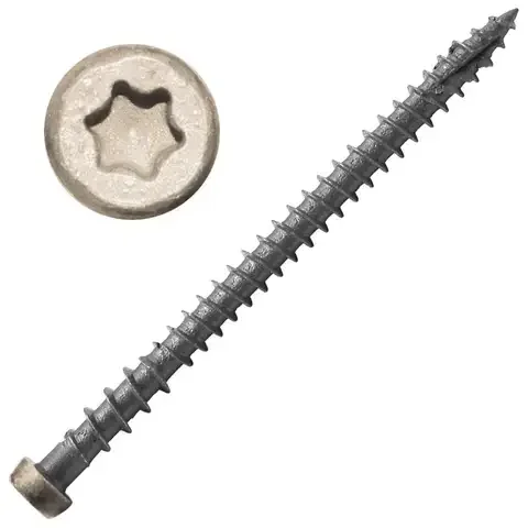 Screw Products No. 10 X 2-3/4 in. L Sand Ridge Star Flat Head Deck Screws 350 pc