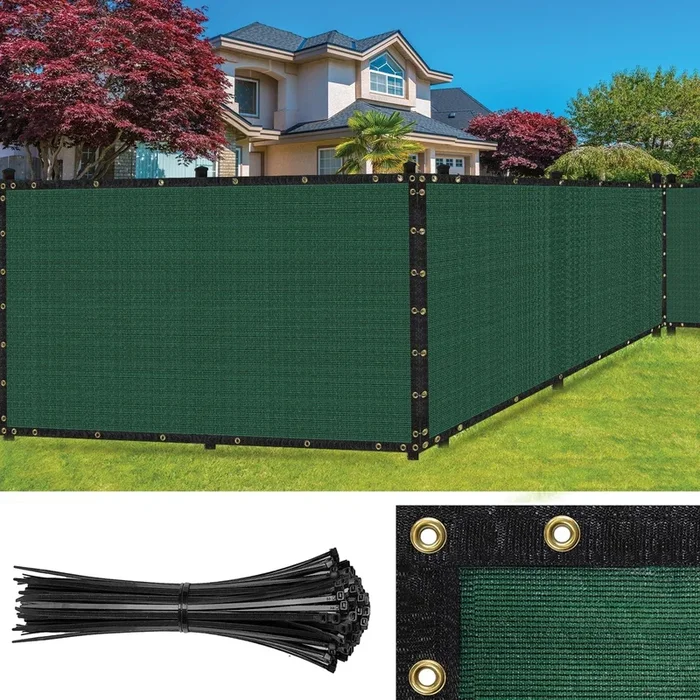 SEALTECH 5-ft H x Green Non-Recycled Polypropylene Chain Link Fence Screen